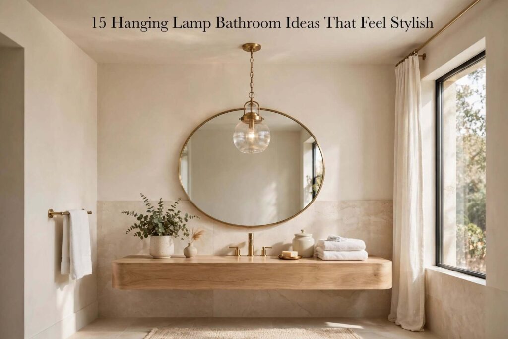 Hanging Lamp Bathroom Ideas That Feel Stylish