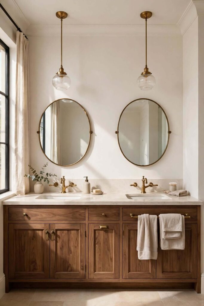 Hang a Pair Over a Long Double Vanity