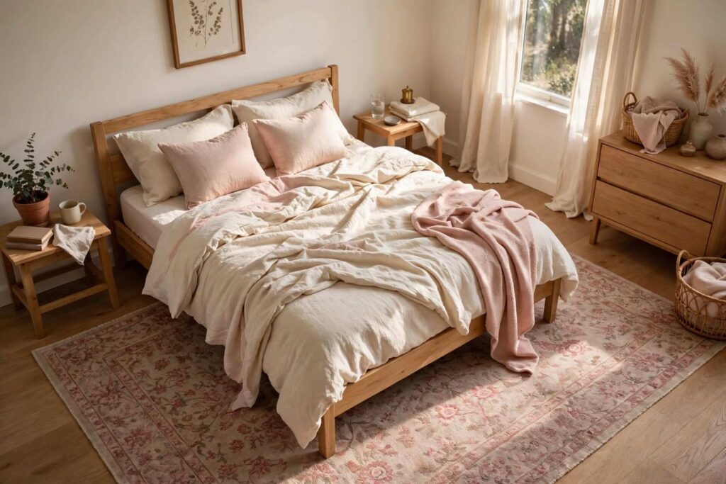 Bring in Pink With a Statement Rug