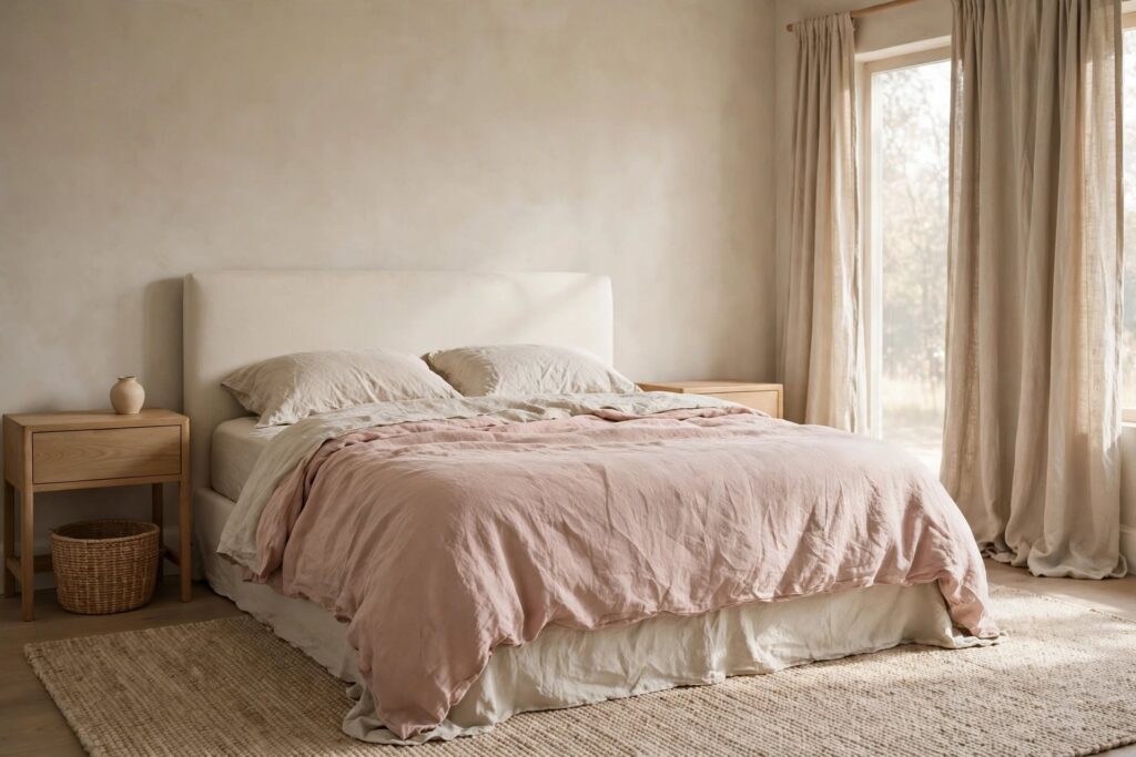 Keep It Calm With Pink, Beige, and Linen