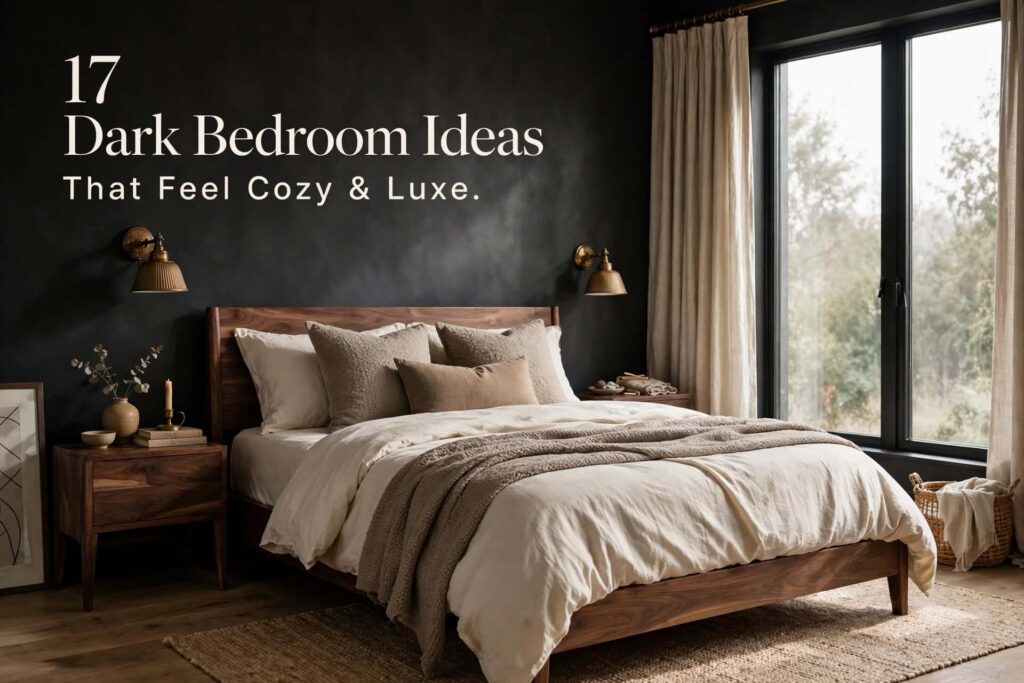 Dark Bedroom Ideas That Feel Cozy & Luxe