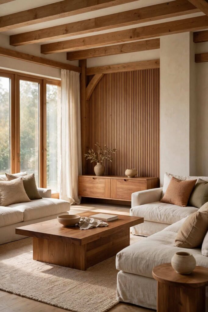 Warm Up the Space With Natural Wood