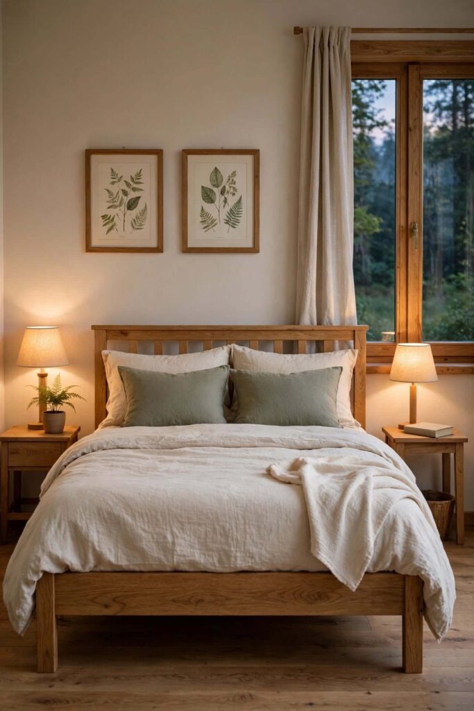 Frame a Bed With Natural Wood