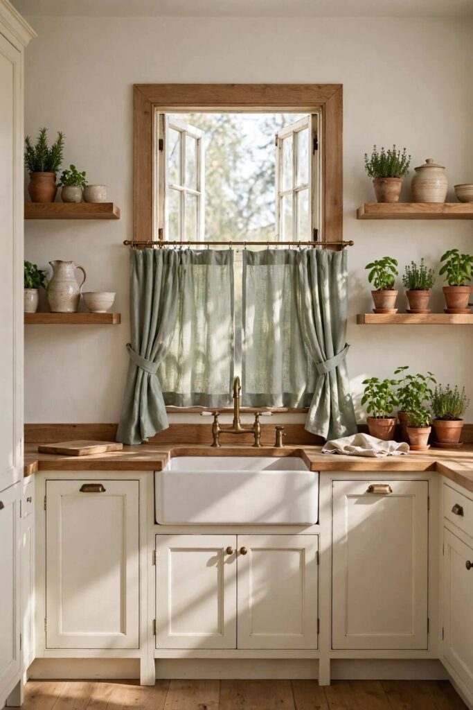 Sage Green Linen Curtains